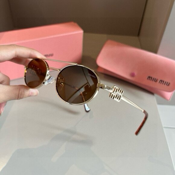 Miu Miu Brown Sunglasses - Picture 3 of 8
